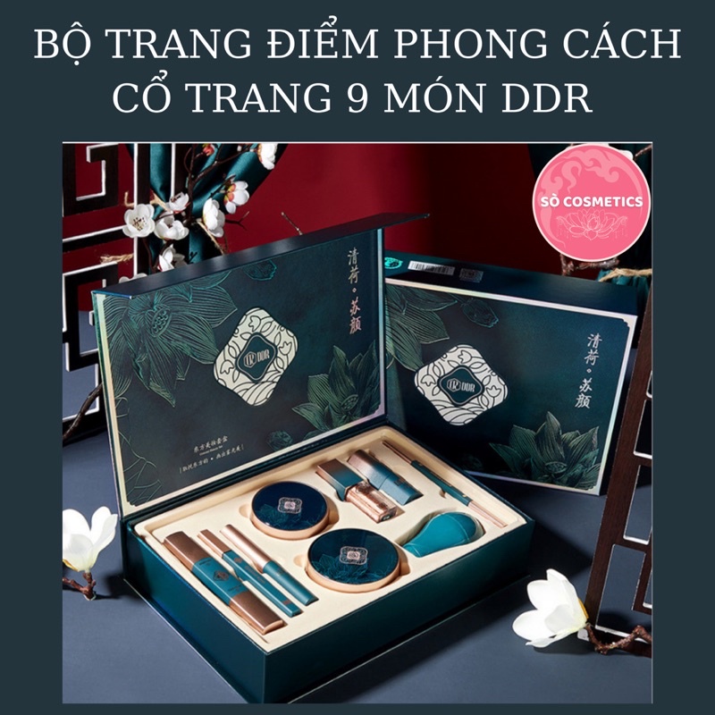 Bộ Quà Tặng Trang Điểm Phong Cách Cổ Trang 9 Món DDR