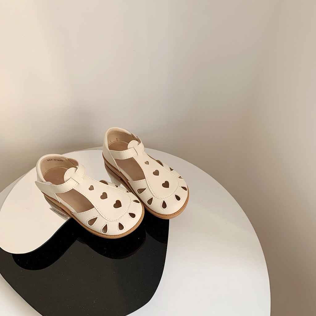 Giày Sandal Da Đế Mềm Thoải Mái Phong Cách Roman Cho Bé Gái