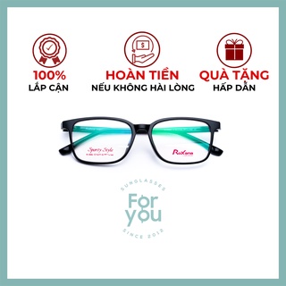 Gọng kính hình vuông nhựa dẻo siêu bền cao cấp thương hiệu Roxana 3582