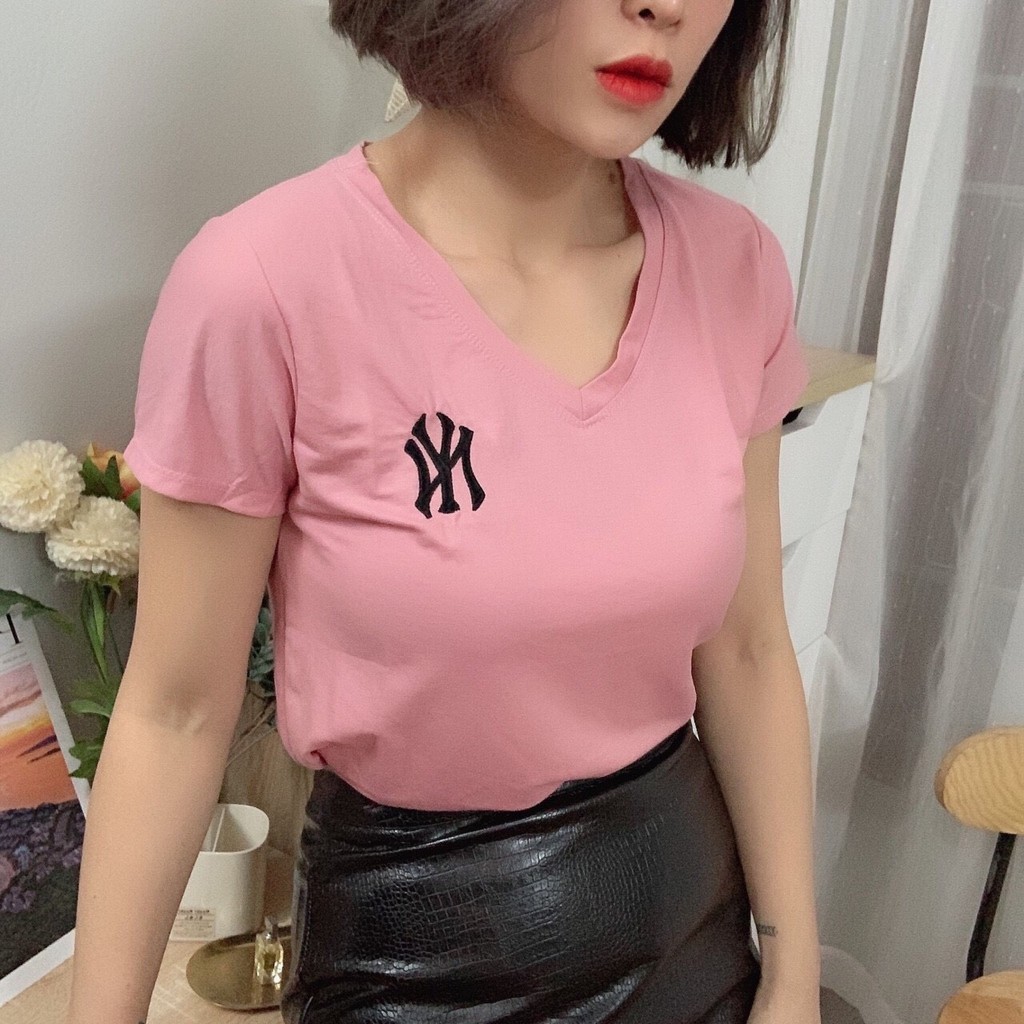 Áo Phông Giấy Cổ Tim Chữ Ny_Xưởng May Quang Anh