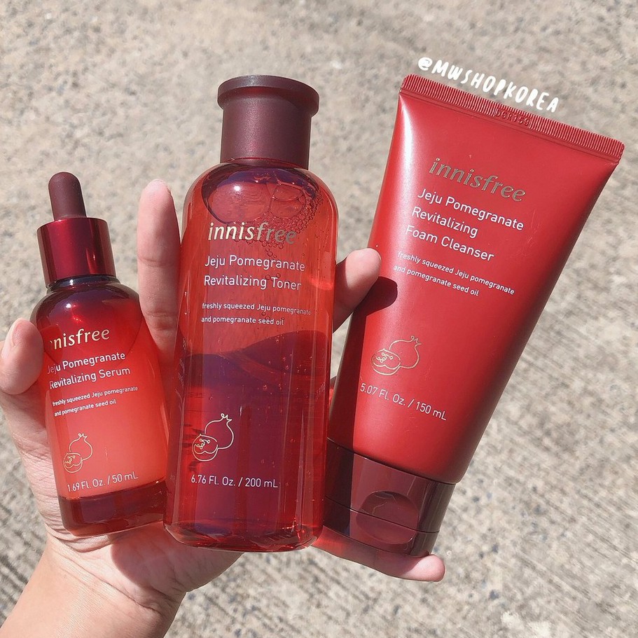 Sữa Rửa Mặt Chống Lão Hóa Innisfree Jeju Pomegranate Revitalizing Foam Cleanser | BigBuy360 - bigbuy360.vn