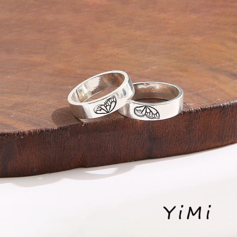 Nhẫn Đôi Bướm Thiết Kế Đơn Giản