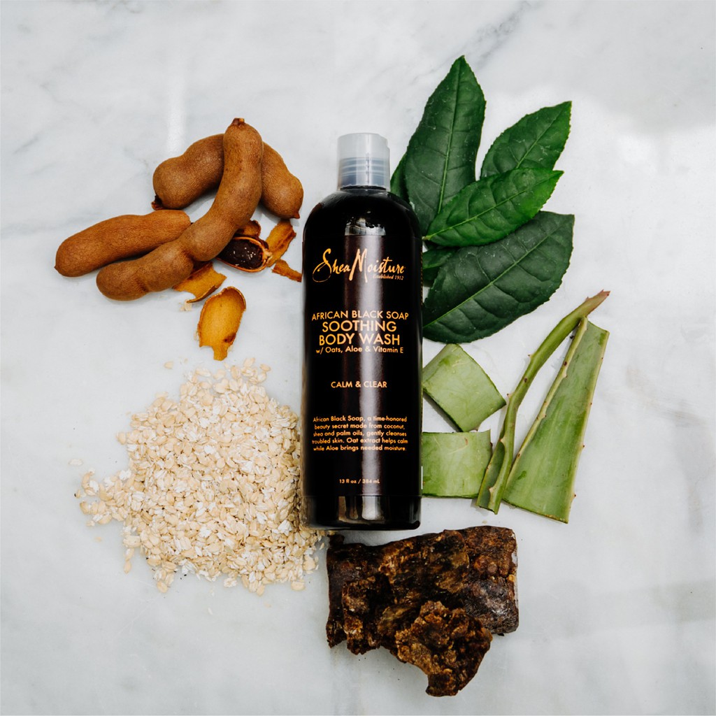 Bill US - Sữa tắm giảm mụn lưng SHEA MOISTURE African Black Soap Soothing Body Wash SheaMoisture