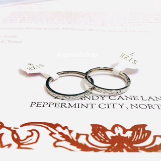 Nhẫn Titan - Nhẫn Titan Họa Tiết Vòng Xoắn Màu Bạc