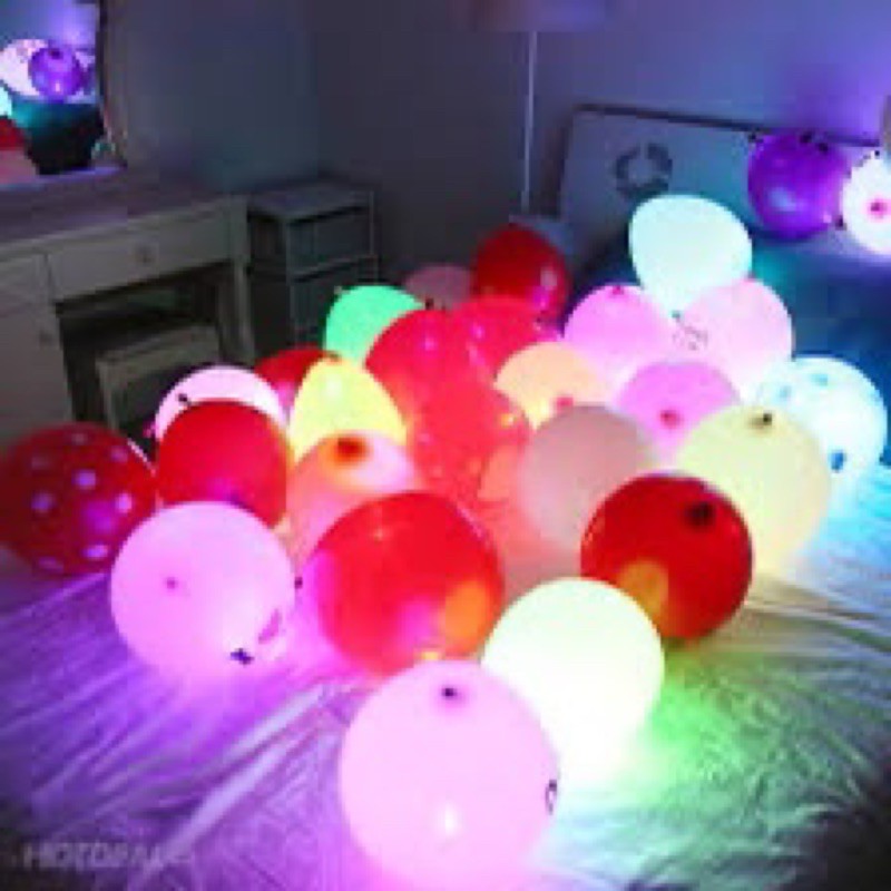 Sỉ bóng bay có đèn phát sáng đủ màu ( gói 50 quả)