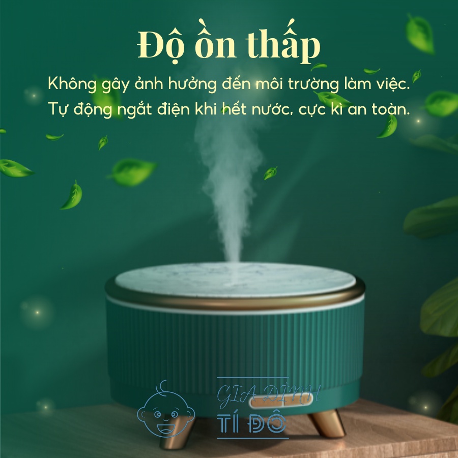 Máy xông tinh dầu, Phun Sương Nano Bạch Lam 500ml Đèn Led 7 Màu