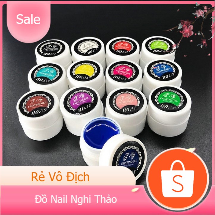 Gel vẽ nail , vẽ móng 12 màu siêu đặc
