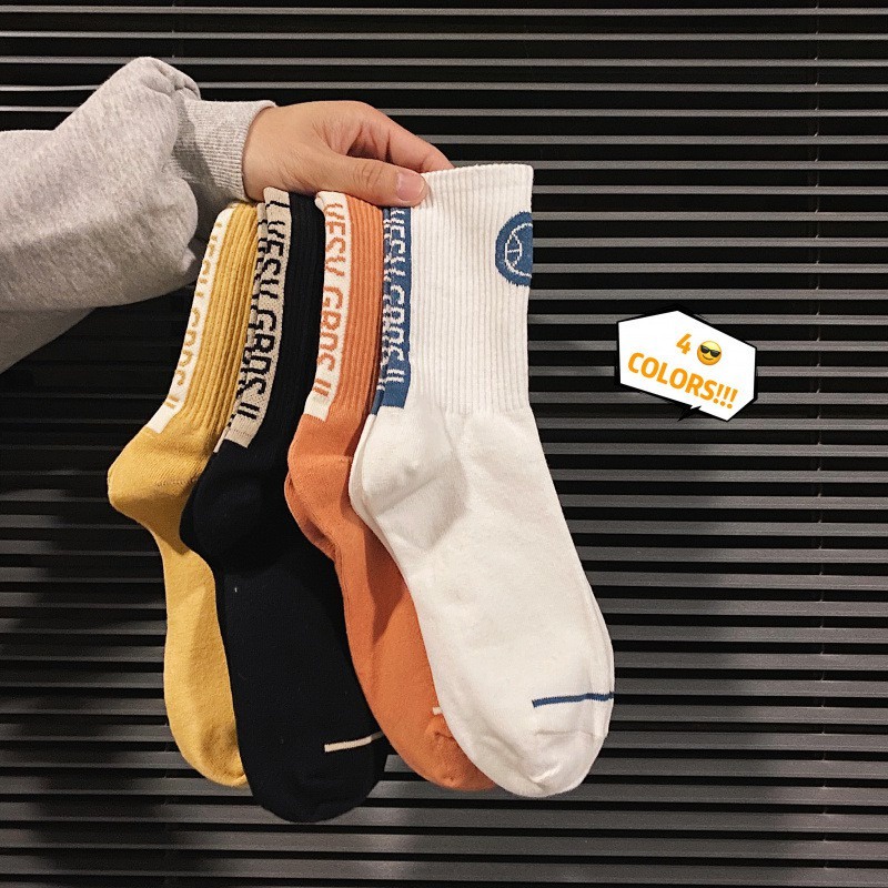 Tất Nam Nữ Unisex Cổ Cao Chất Cotton phong cách thể thao mới lạ - T065