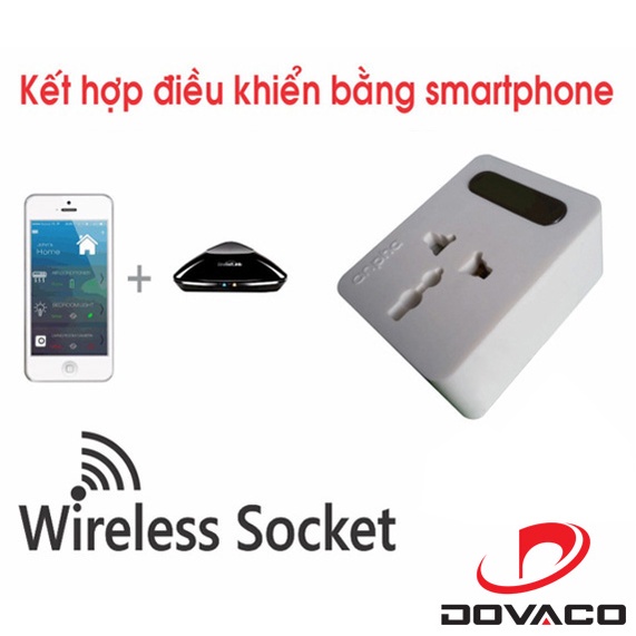 Ổ cắm hẹn giờ học lệnh điều khiển từ xa RF 315Mhz -  Anpha control