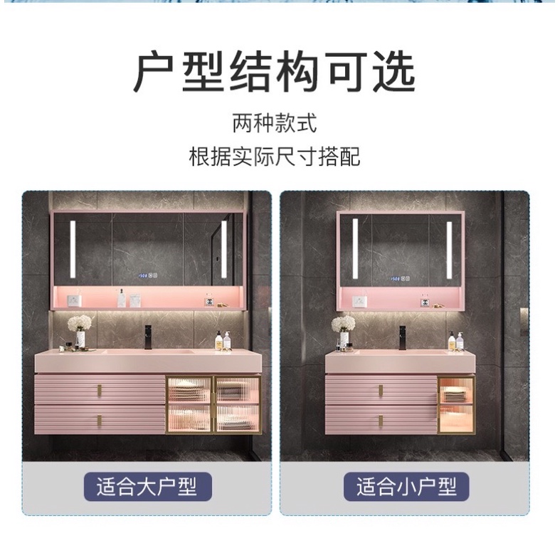 Bộ tủ gương, chậu rửa mặt thông minh Corian - Hàng Chính Hãng