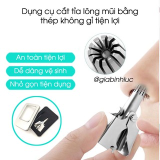 Dụng cụ cắt tỉa lông mũi Kemei  bằng thép không gỉ cao cấp, máy cắt lông mũi an toàn tiện lợi