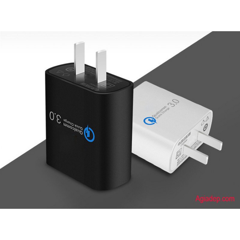 Củ sạc USB công nghệ QC3.0 (Sạc nhanh) Qualcomm - Hàng Xịn của Agiadep