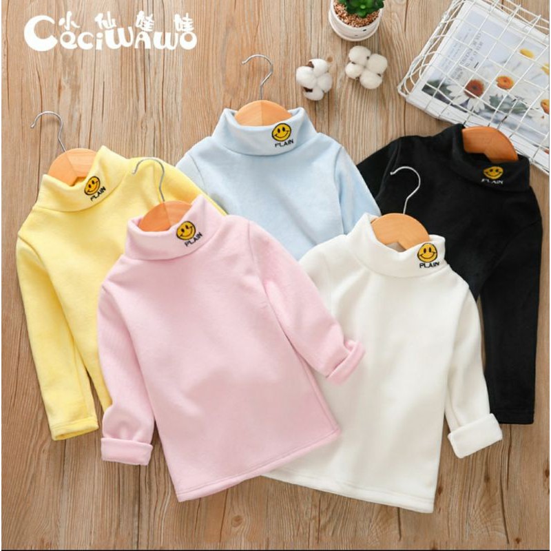 Áo Giữ Nhiệt Cao Cổ Cho Bé 🌈FREE SHIP 🌈Áo Cao Cổ Cho Bé Chất Thun Cotton Co Giãn Tốt Cực Mềm Và Siêu Dầy Dặn