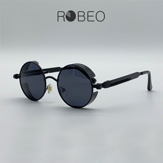Kính mát tròn ROBEO Retro, gọng hợp kim tròng kính phân cực - Fullbox