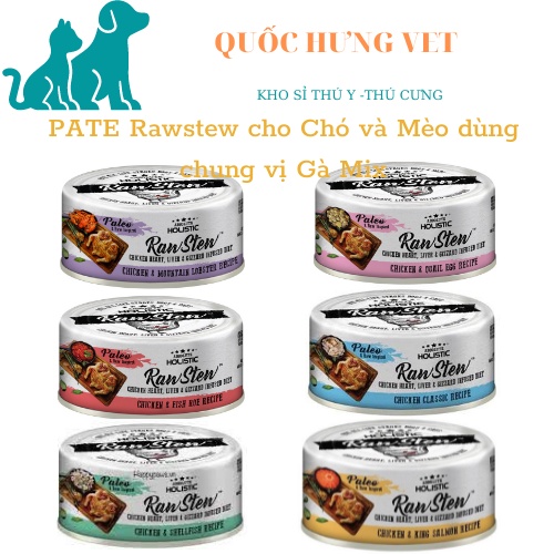 Pate Absolute Holistic RawStew Cho Chó Mèo -Pate RawStew Thịt Hầm Dinh Dưỡng Cho Thú Cưng- QUỐC HƯNG VET