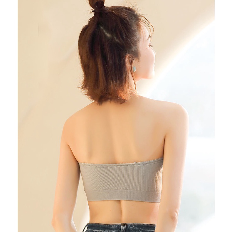 Áo Bra Nữ Cotton Tăm Viền Ren Dây Áo Đa Năng Siêu Sang Chảnh B3325