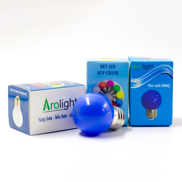 Đèn LED Búp Bóng Chanh cao cấp 1.2W Arolight đủ màu sắc trang trí quán cà phê, sân vườn GreenLight Shop ARB1.2W