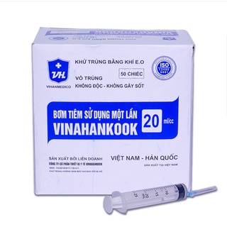 [Bán lẻ 10 chiếc] Bơm tiêm 1 lần Vinahankook 1,3,5,10,20ml