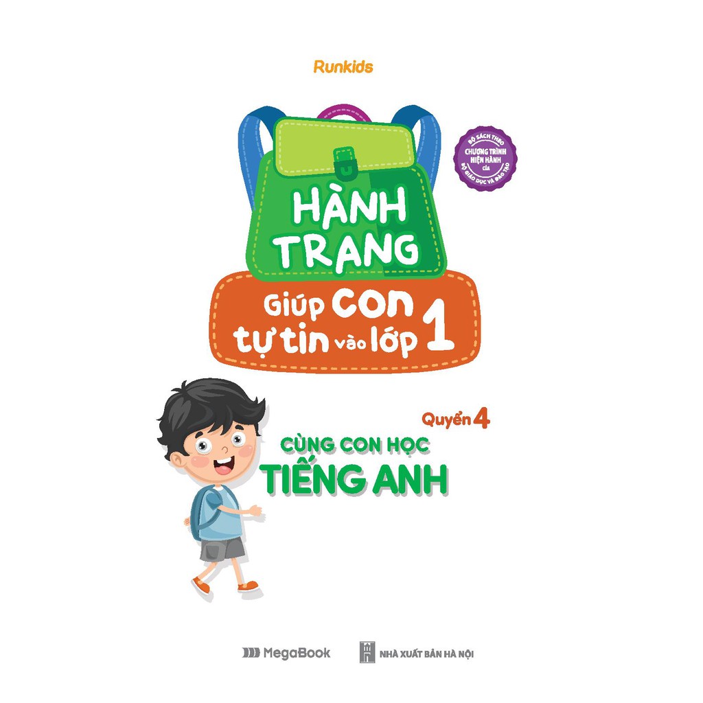 Sách Hành trang giúp con tự tin vào lớp 1 - Quyển 4: Cùng con học Tiếng Anh