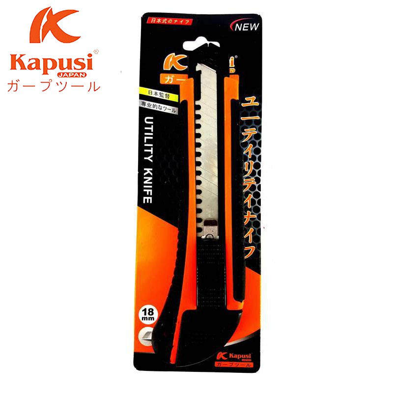 Dao Rọc Giấy KAPUSI 18mm Tặng Kèm 3 Lưỡi