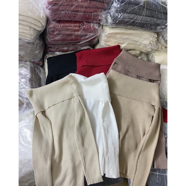 [HÀNG SẴN]ÁO LEN TRỄ VAI HÀNG QUẢNG CHÂU FORM ĐẸP 411 | BigBuy360 - bigbuy360.vn