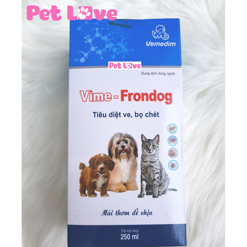 VIME FRONDOG diệt ve rận, bọ chét chó mèo