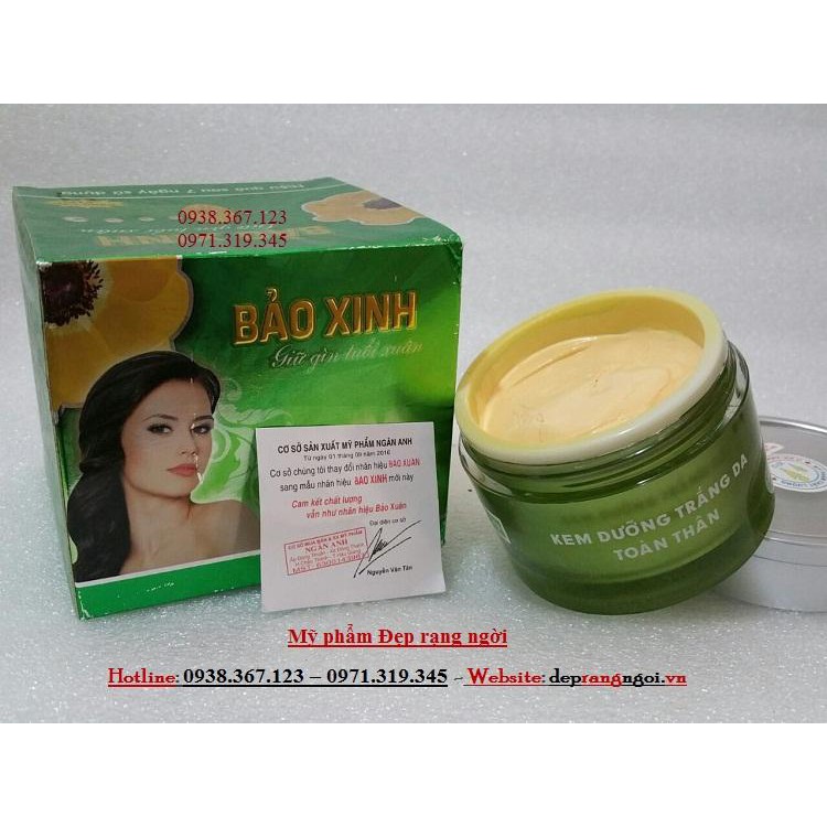 Kem dưỡng trắng da toàn thân Bảo Xinh 110g[Xả Hàng]