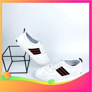 Giày Sneaker Nam Giầy Thể Thao Trắng Nhiều Lỗ Thoáng Khí - G30