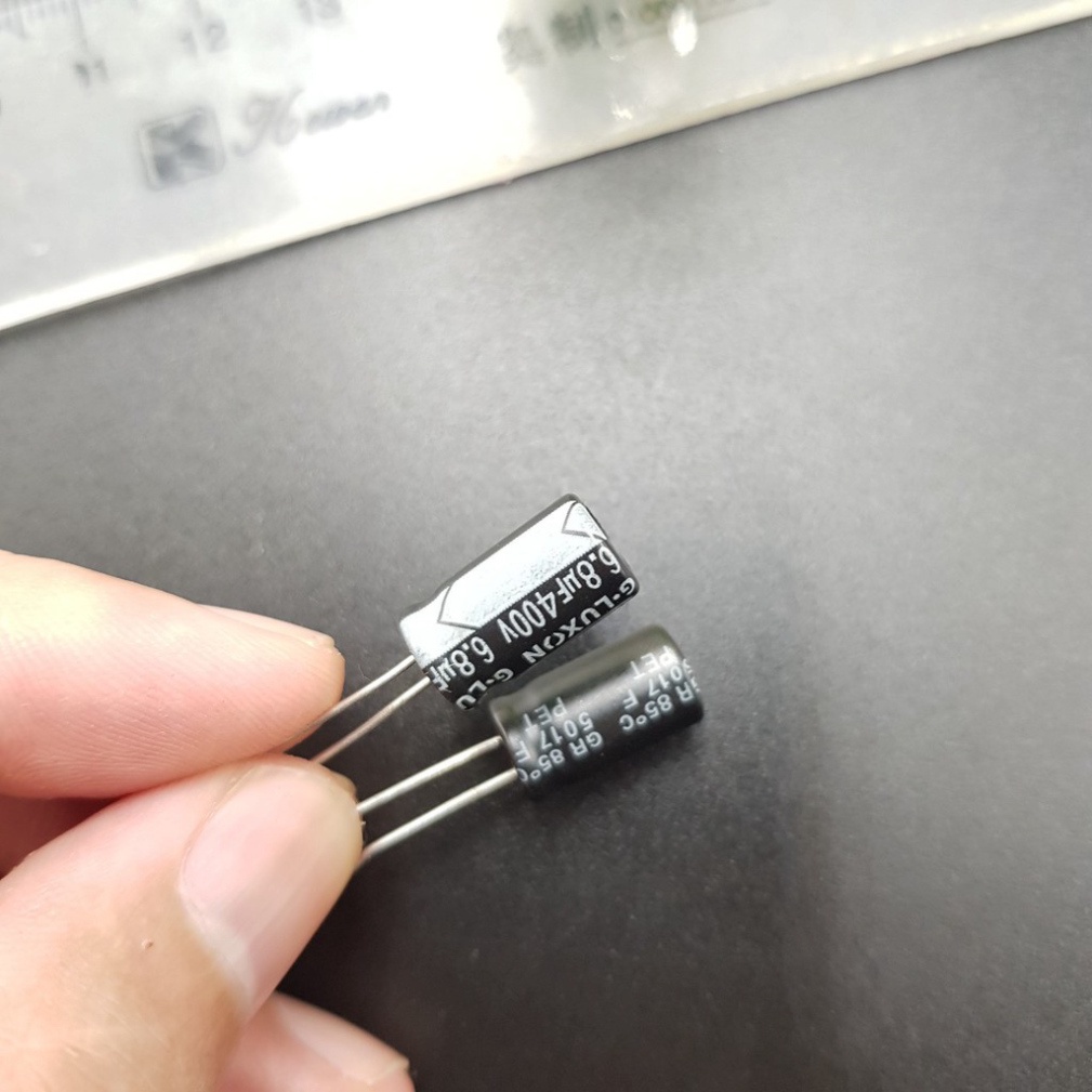 Tụ Hóa 6.8uF 400V 8x14MM🍀 Tụ Phân Cực Lọc Nguồn Cho Mạch Điện