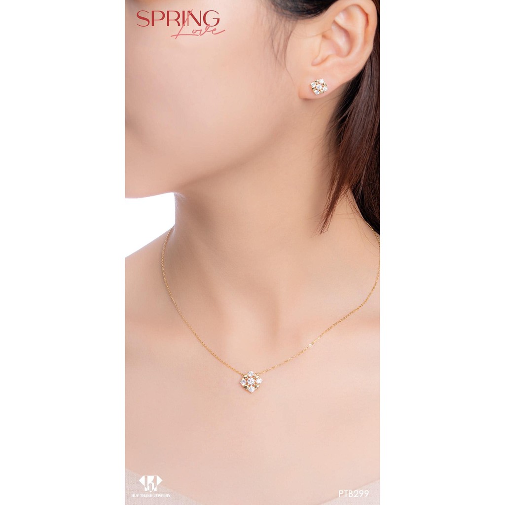 Bông tai vàng 14k BTPTB299 Huy Thanh Jewelry