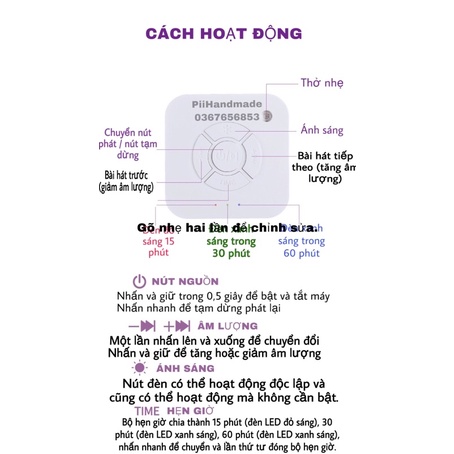 Máy Tạo Tiếng Ồn Trắng  GIÚP BÉ NGỦ NGON HƠN Dòng Q1