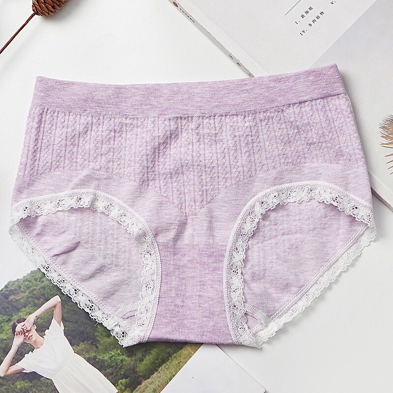 Quần Lót Không Đường May Nữ Kháng Khuẩn Co Giãn 4 Chiều Viền Ren Xuất Nhật PINK STORE