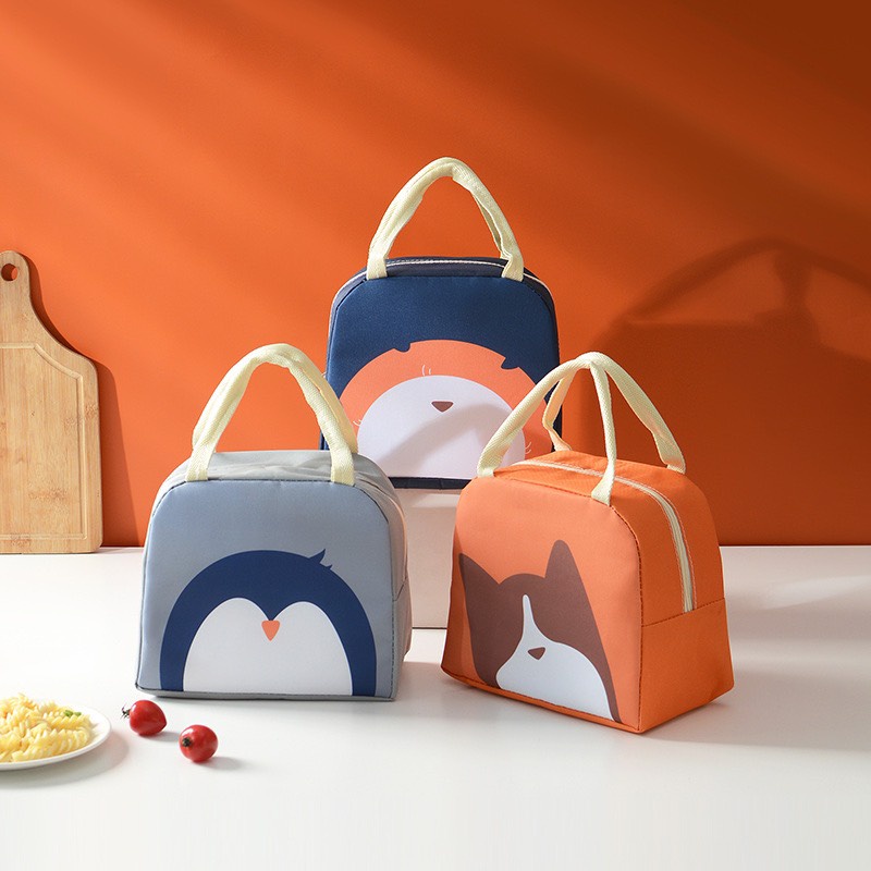 Túi Giữ Nhiệt - Túi Đựng Hộp Cơm Cao Cấp Hình Động Vật Chống Thấm Nước