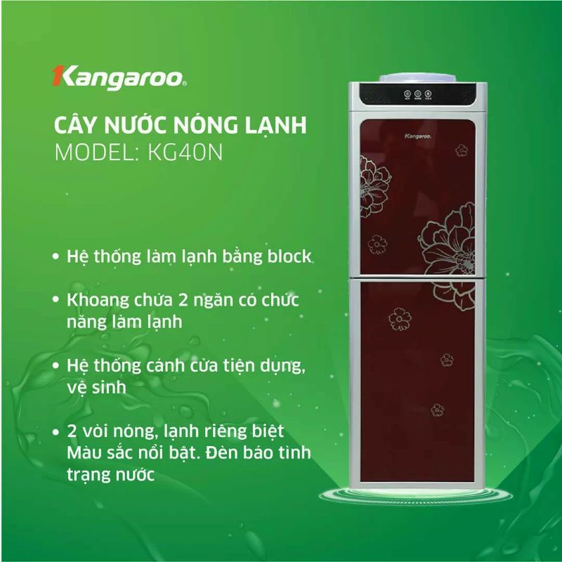 Cây nước nóng lạnh Kangaroo KG40N - Hàng chính hãng