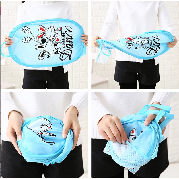 Giỏ Đựng Đồ Vải Lưới Quần Áo Đi Giặt Đựng Đồ Chơi Cho Bé Sọt đựng đồ đa năng H006