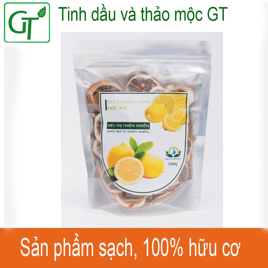 [100% HỮU CƠ] - Trà Chanh vàng thái lát sấy khô mộc gói 100g