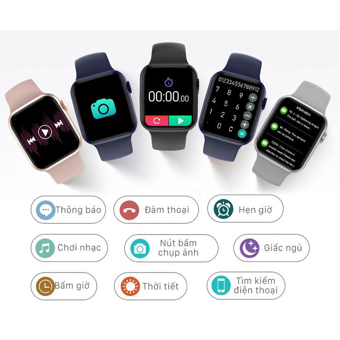 ĐỒNG HỒ THÔNG MINH DT100 - SMARTWATCH Cảm ứng mượt mà THIẾT KẾ SANG TRỌNG- Chống nước IP68 - Gomhangvn