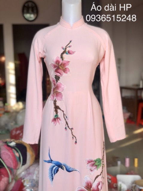 Áo dài vẽ tay cao cấp