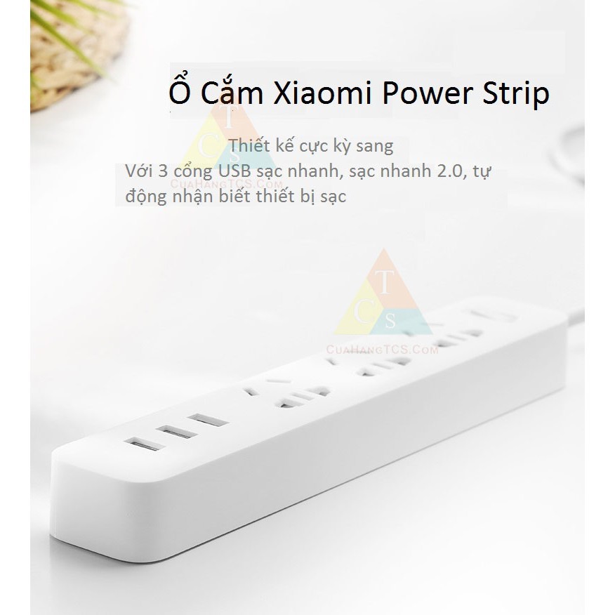 Ổ điện Xiaomi Mi Power Strip Trắng/ Bh 1 tháng