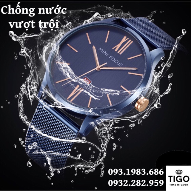 [Mới] [5 màu] Đồng hồ nam dây thép Nhật Bản MINI FOCUS MF0018G