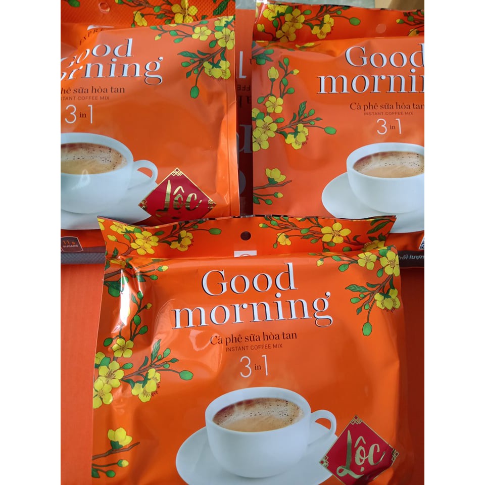 [Mã GROSALE giảm 10% đơn 150K] Cà phê sữa hòa tan Trần Quang Good Morning bịch 24 gói