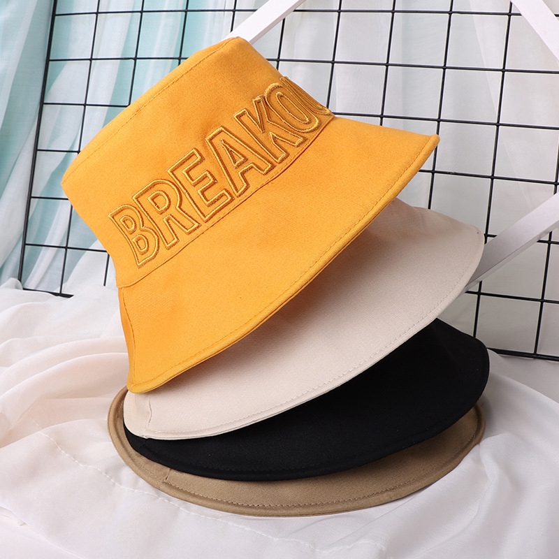 Korean Style Embroidered Embroidery Hats