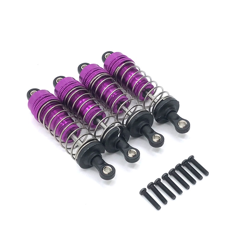 4 Phuộc Giảm Xóc Kim Loại Cho Wltoys 124019 124018 144001 Phụ Kiện Nâng Cấp Cho Xe Hơi Điều Khiển Từ Xa