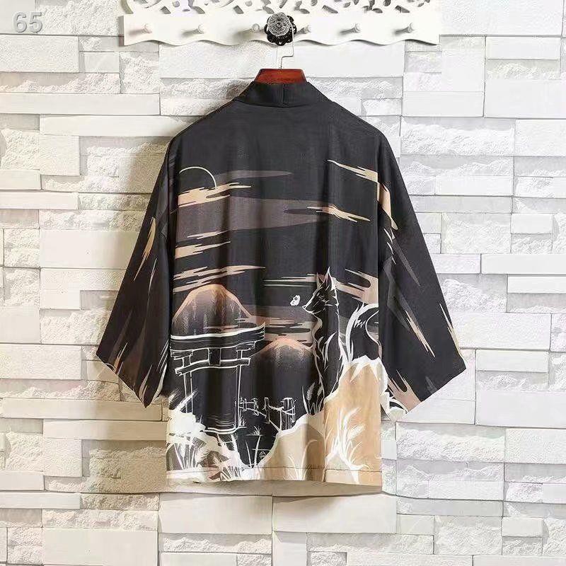 Ngàn mặt Nhật Bản Haori phong cách mùa hè mới quần áo nam và nữ kết hợp tất cả len, kimono, choàng, khoác mỏng,