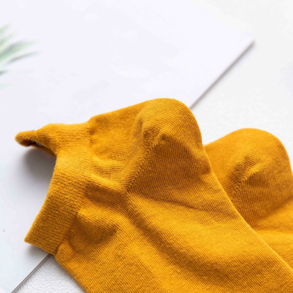Vớ cotton trang trí họa tiết biểu tượng cảm xúc đáng yêu