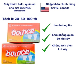 Tách lẻ 20-50-100 tờ giấy thơm balo, quần áo bounce mỹ - emmacxinh