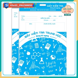 VPP322024 - Giấy kiểm tra cấp 2 hải tiến kẻ ngang