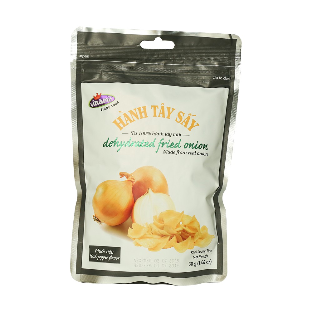 Hành Tây Sấy Vinamit Vị Muối 30g