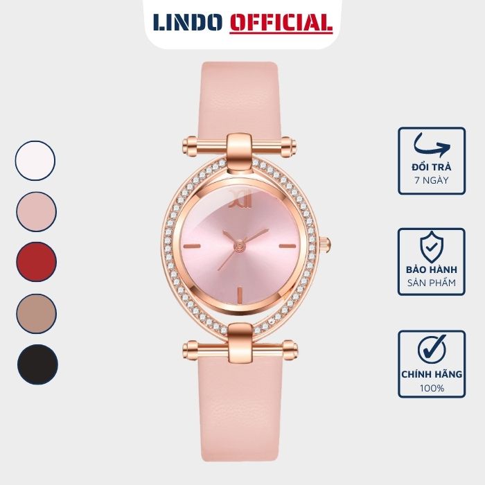 Đồng hồ nữ dây da D-ZINER ND43 cao cấp chính hãng thời trang bền đẹp