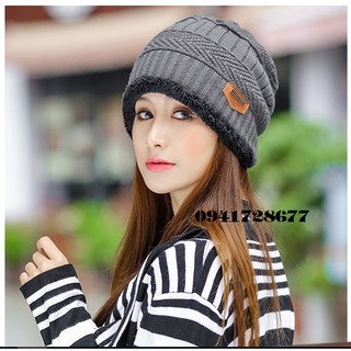 Mũ nón len nam nữ ấm áp thu đông Wool